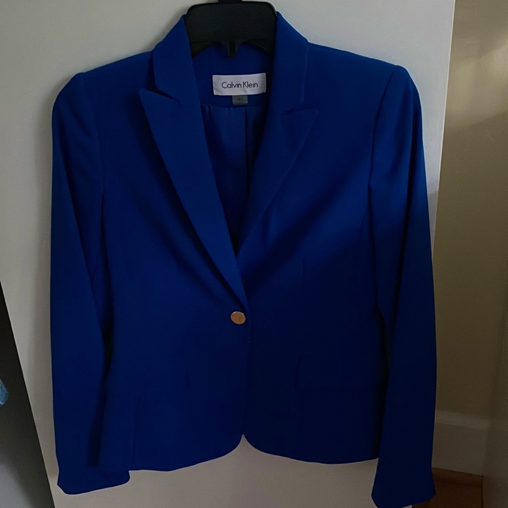 Electric Blue Calvin Klein Blazer